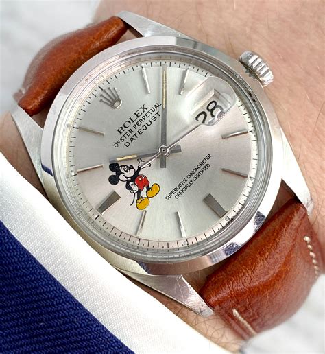 rolex datejust mickey mouse